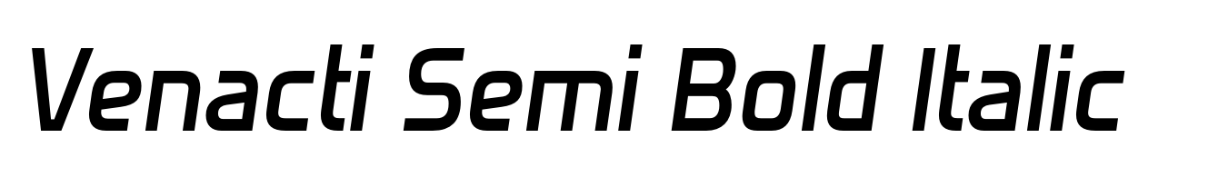 Venacti Semi Bold Italic